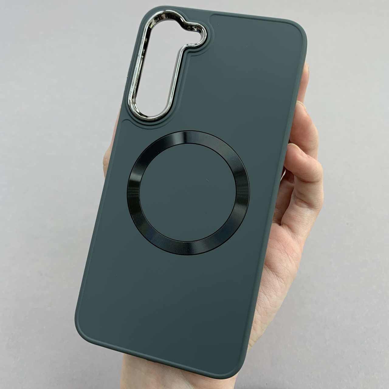 Чохол для Samsung Galaxy S23 Plus преміум чохол з MagSafe на телефон самсунг с23 плюс сірий e3r