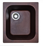 Мойка кухонная гранитная Adamant COMPACTA 430х500х210 (левая или правая, разные цвета) черная Мокко