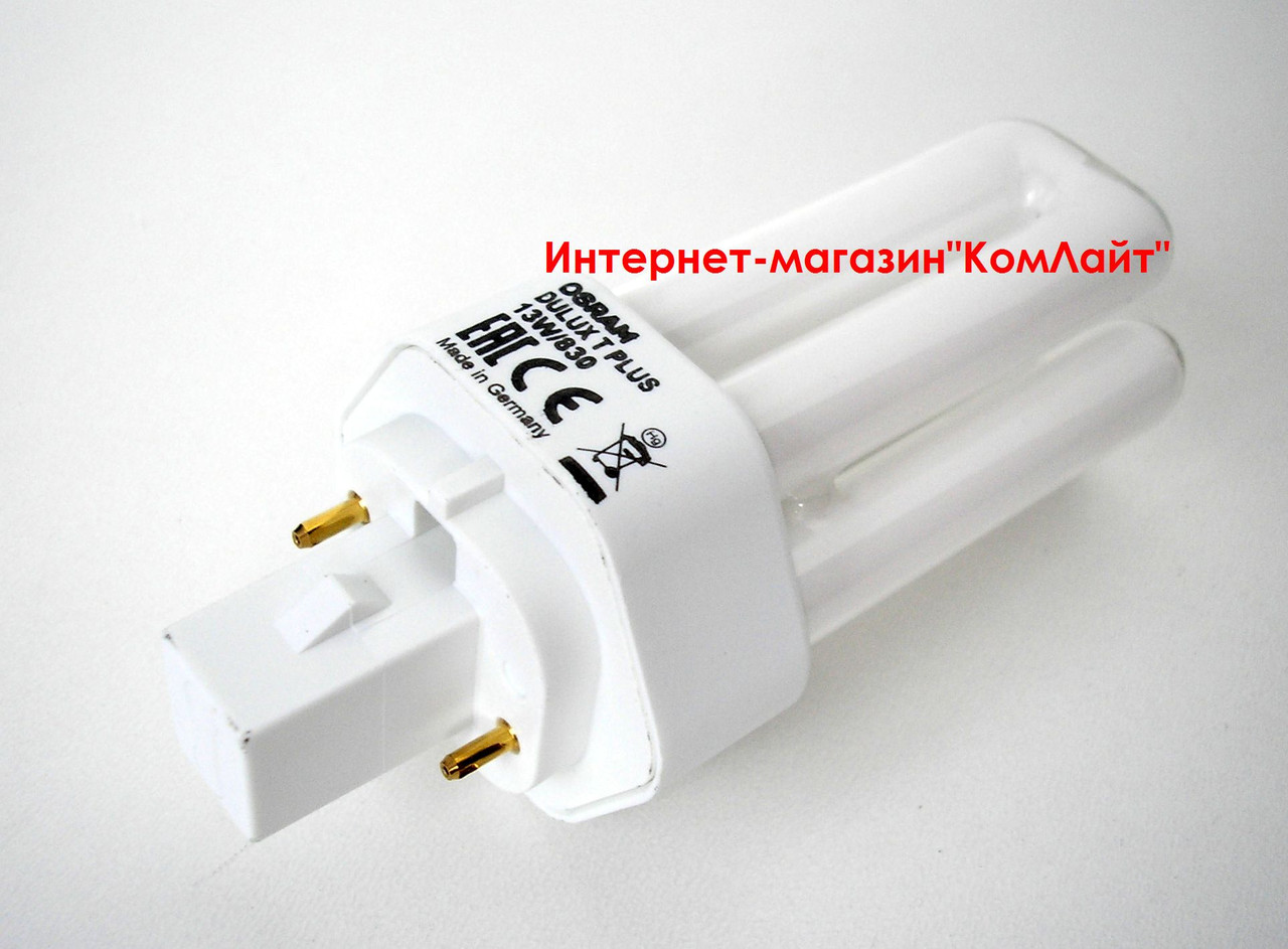 Лампа OSRAM DULUX T PLUS 13W/830/2P GX24d-1 (Германия): продажа, цена в ...