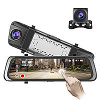 Зеркало-видеорегистратор с камерой заднего вида H90 H02 / Автомобильный регистратор с сенсорным экраном