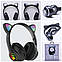 Бездротові навушники дитячі з вушками STN 28 black, фото 6