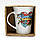 Кружка для чаю/кави біла, кухоль з написом "Серце Україна", універсальний кухоль 360 мл, фото 3