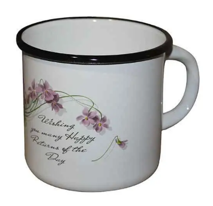 Кружка емальована 400 мл Idilia Мікс, фото 1