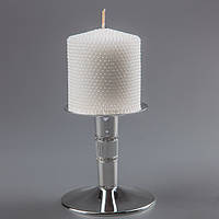 Свічка білих перлів 8 × 6.5 см подарункова