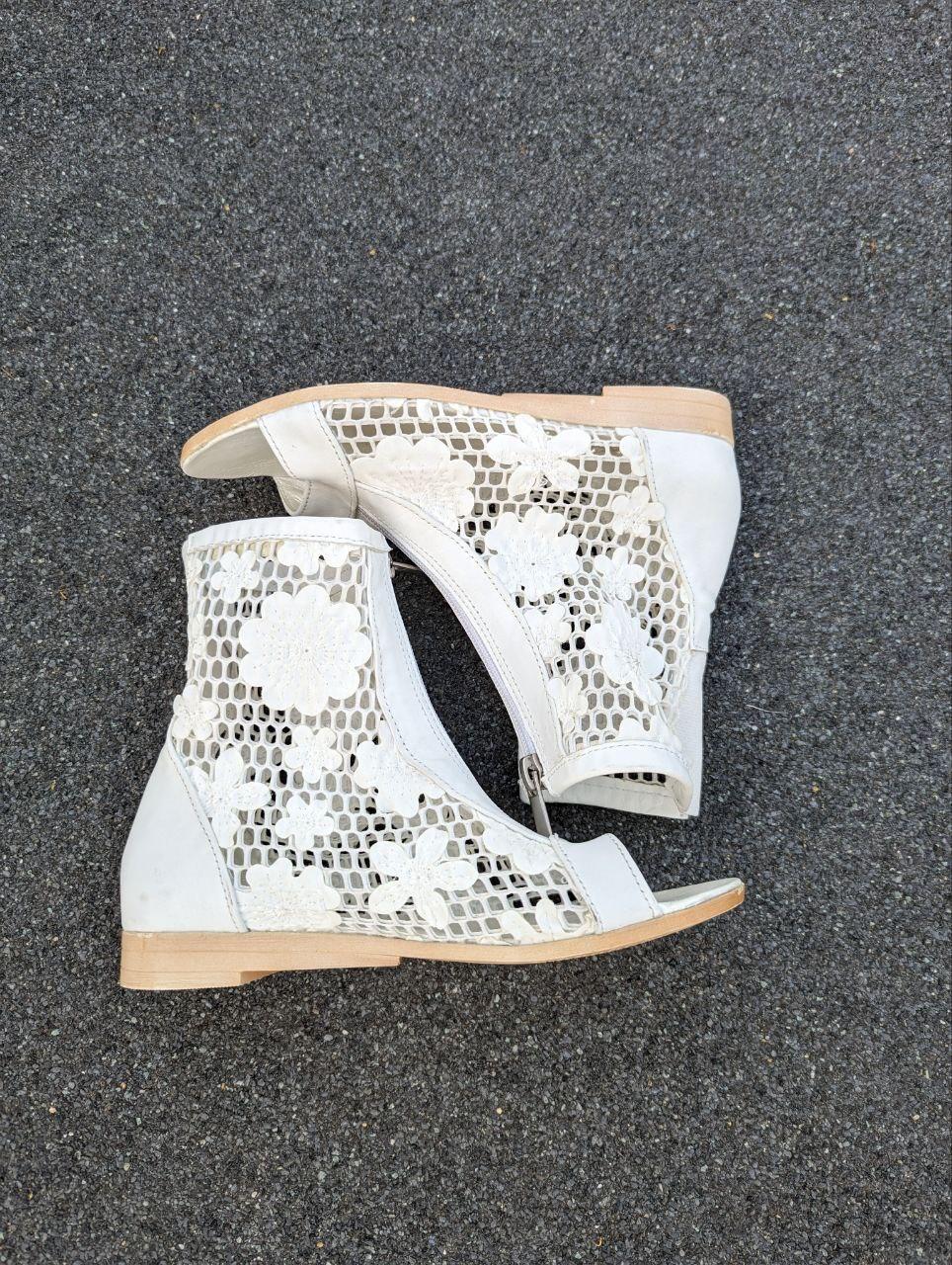 STTOPA Розмір. Напівчоботи літні шкіряні. 323-35 Білі, фото 1