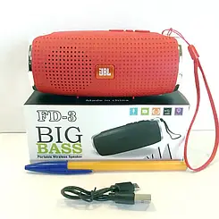 Бездротова портативна Bluetooth колонка FD-1/FD-2/FD3 D