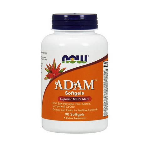 Вітаміни для чоловіків NOW Adam 90 softgels, фото 1