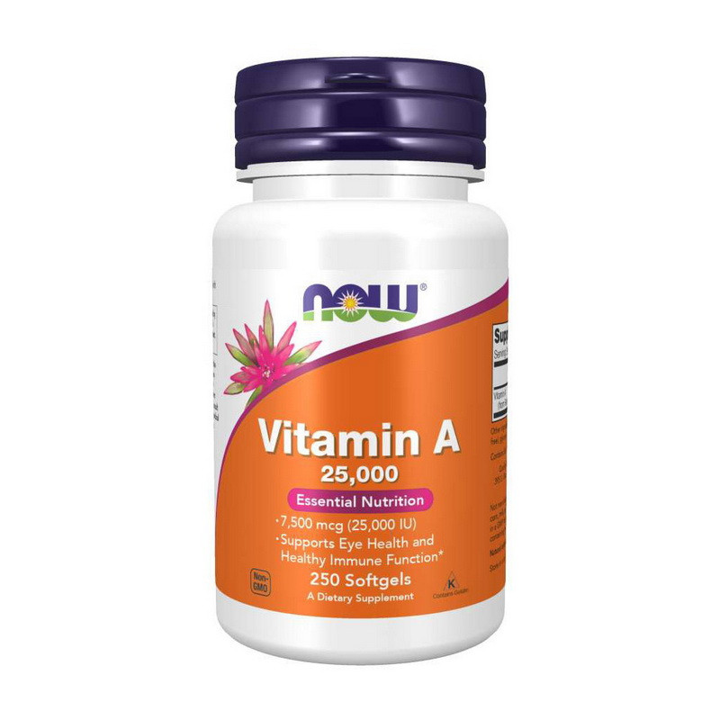 NOW Vitamin A 25,000 IU (250 softgels)