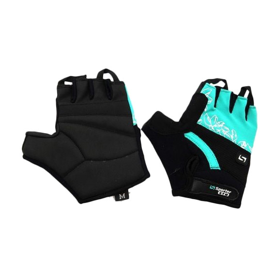 Girl Gripps Gloves Black/Turquoise (Black/Turquoise, M size)