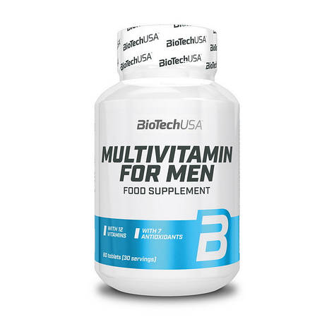 Вітаміни для чоловіків BioTech Multivitamin for Men 60 tabs, фото 1