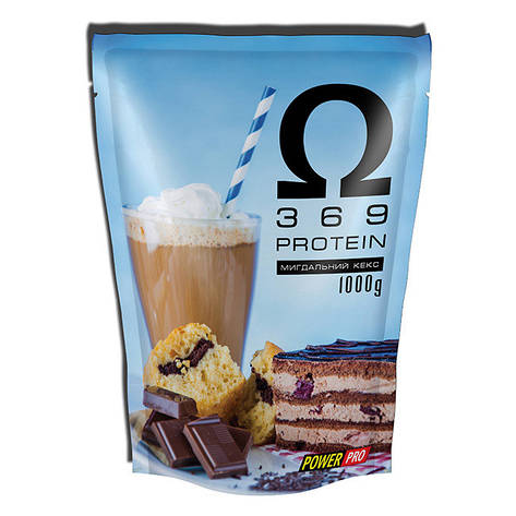 Power Pro OMEGA 3-6-9 Protein (1 kg, мигдальний кекс), фото 1