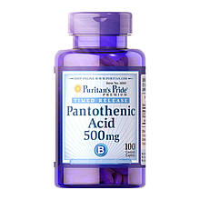 Pantothenic Acid 500 mg (100 caplets)