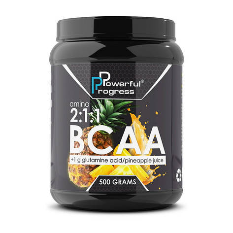 Powerful Progress BCAA 2:1:1 (500 g, tropical juice mix), фото 1