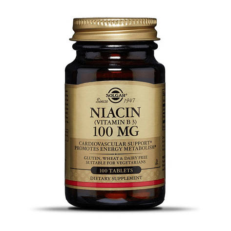 Solgar Niacin 100 mg (100 tabs), фото 1
