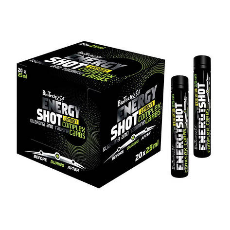 BioTech Energy Shot (20*25 ml, lemon), фото 1