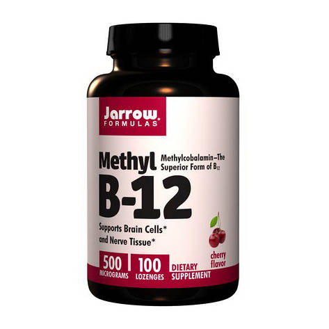Methyl B-12 500 mcg (100 lozenges, cherry), фото 1