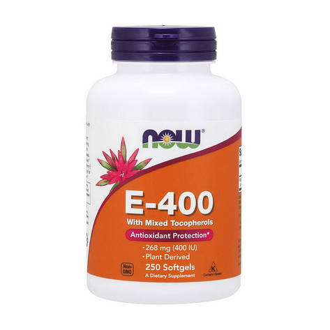 NOW E-400 with mixed Tocopheryl (250 softgels), фото 1