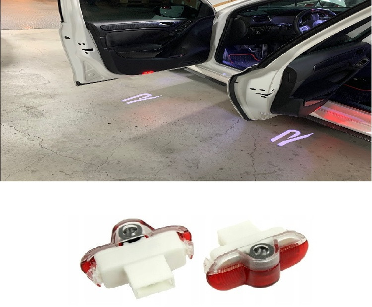 Штатна LED-підсвітка дверей з логотипом VW Touran Caddy Beetle Golf (02-08) Bora Фольцваген Кадді Бора Гольф