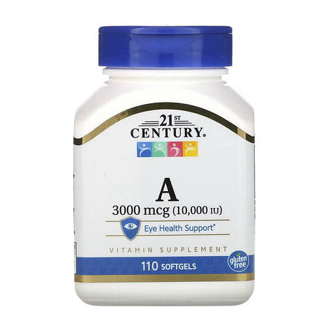 Vitamin A 3000 mcg (10 000 IU) (110 softgels) (110 softgels), фото 1