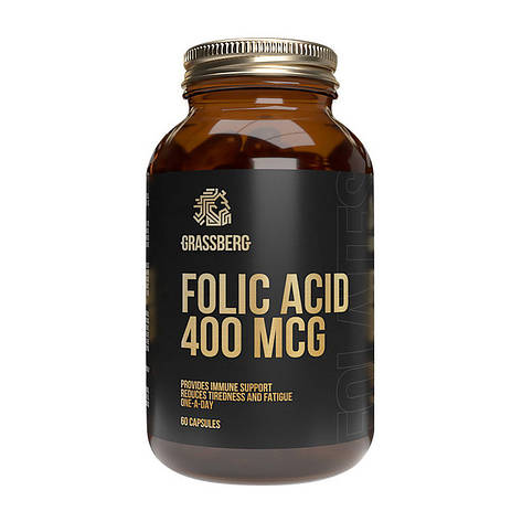 Folic Acid 400 mcg (60 caps), фото 1