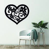 Декоративное настенное Панно «Сердце» Декор на стену, Деревянное декоративное панно, панно спальня