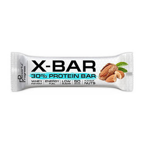 Powerful Progress X-Bar 30% protein (50 g, nuts), фото 1