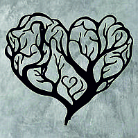 Декоративное настенное Панно «Дерево сердце» Декоративное панно, панно подарок