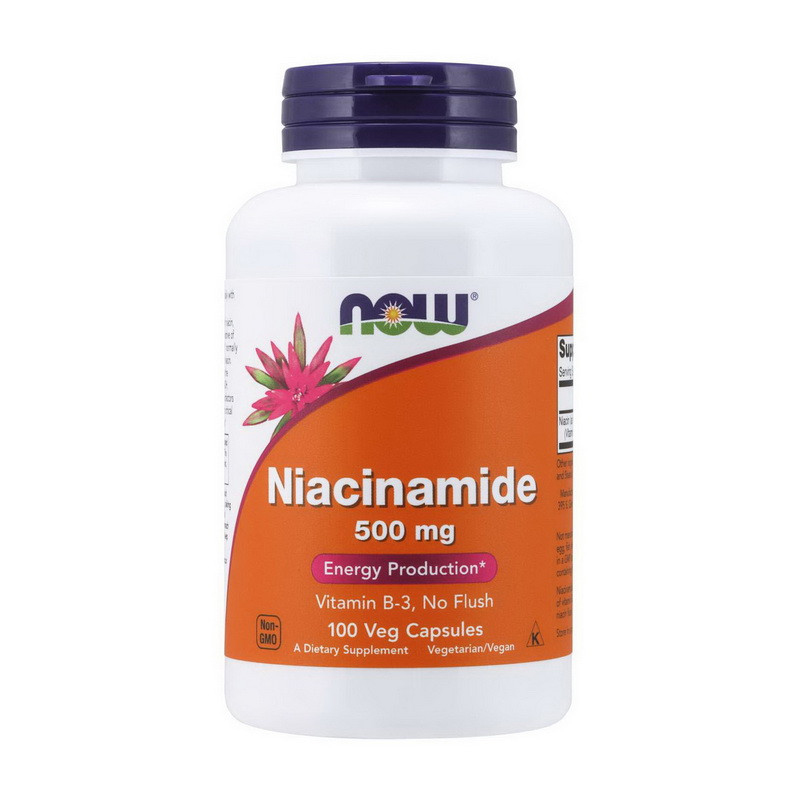 NOW Niacinamide 500 mg (100 veg caps)