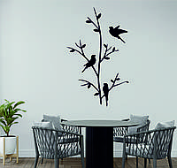 Декоративное настенное Панно «Птички», картина панно подарок, объемная картина, деревянное панно