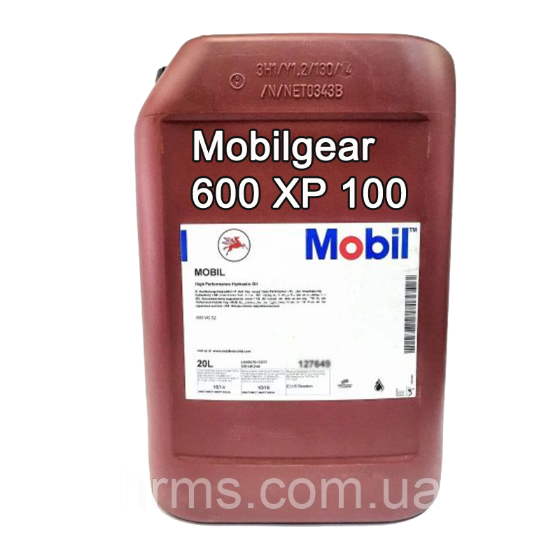 Масло редукторне MOBIL MOBILGEAR 600 XP 100 (ISO VG 100) каністра 20 л Мобіл Мобилгир 100 Мобіл Мобілгір 100