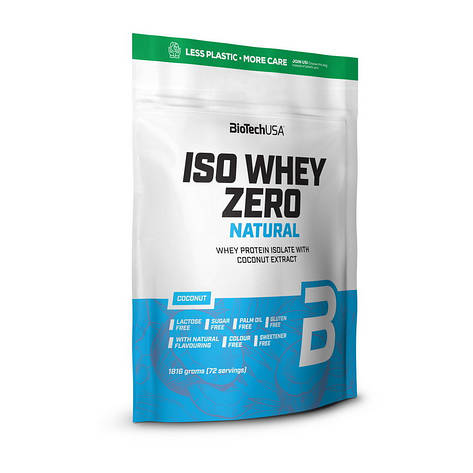 Ізолят сироваткового білку BioTech Iso Whey Zero Natural 500 g, фото 1