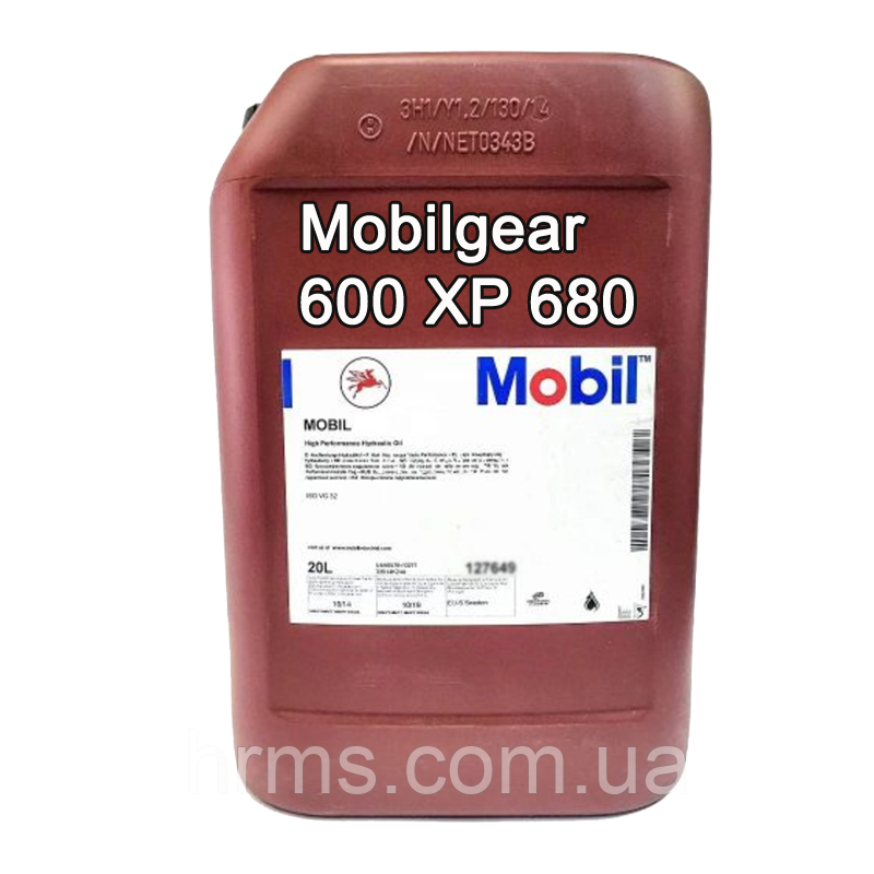 Масло редукторне MOBIL MOBILGEAR 600 XP 680 (ISO VG 680) каністра 20 л Мобіл Мобилгир 680 Мобіл Мобілгір 680