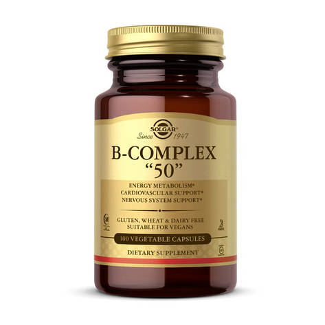 B-Complex 50 (100 veg caps), фото 1