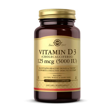 Vitamin D3 5000 IU (240 veg caps), фото 1
