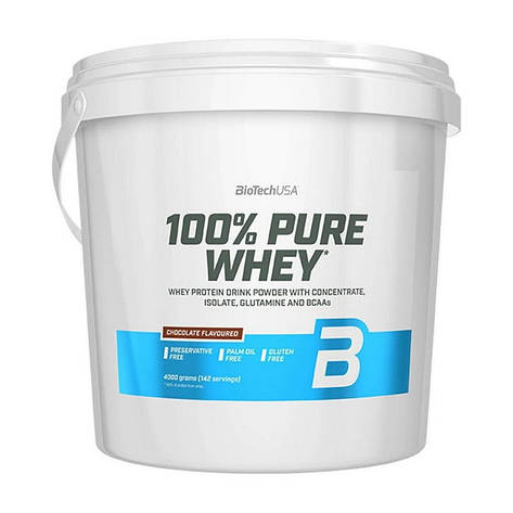 BioTech 100% Pure Whey (4 kg, chocolate), фото 1