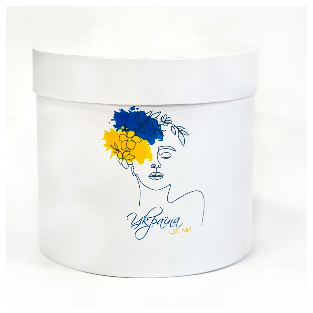 Коробка для квітів "Дівчина" d16 h15 см