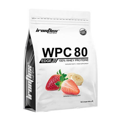 Сироватковий протеїн IronFlex WPC80.eu Edge 909 g, фото 1