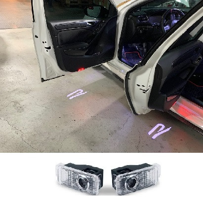 Штатна LED-підсвітка дверей з логотипом VW Passat (98-10) Phaeton (04-15) Фольцваген Пассат Фаетон