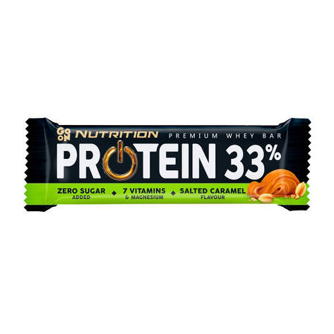 GoOn Nutrition Protein 33% Bar (50 g, salted caramel), фото 1