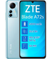 Смартфон ZTE A72S 4/128GB Blue