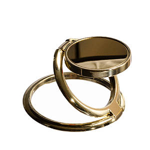 Phone Bracket LGD Mirror S01 Double Ring Універсальний,  Gold