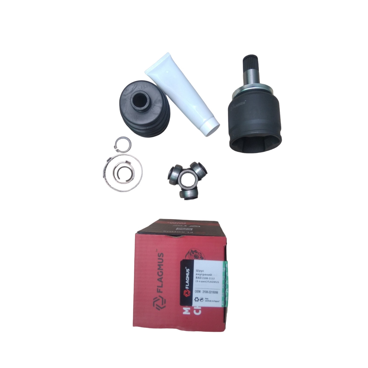 Шрус (граната) ВАЗ 2108, 2109, 21099, 2110, 2170, 2190, 1118 внутрішній 3-х шип (вир-во Flagmus)