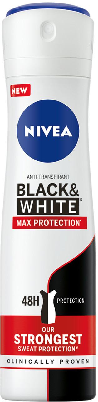 Антиперспірант NIVEA Чорне та Біле Max Protection 150 мл (4005900833464), фото 1
