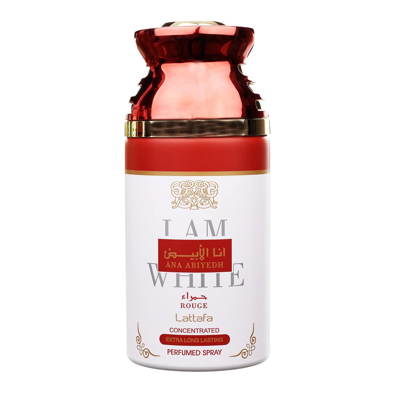 Lattafa Perfumes Ana Abiyedh Rouge Парфумований дезодорант, 250 мл, фото 1