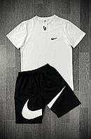 Мужской костюм на лето Nike футболка и шорты Nike Big Swoosh
