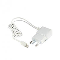 Мережевий зарядний пристрій Aspor A801 (5V/1A) + USB кабель Lightning- білий