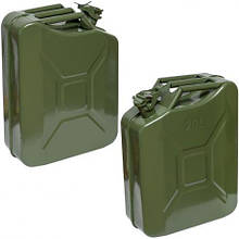 Каністра металева 20 літрів для палива та технічних рідин MZOPT