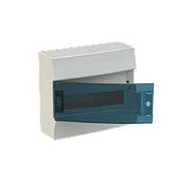 Шкаф Mistral навесной прозрачные двери 12 модулей с N/PE клеммами 1SPE007717F0421