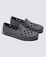 Слипоны Vans Slip-On Trk Pewter кеды на лето под кроксы Crocs коралки