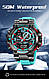 Чоловічий спортивний наручний годинник STRYVE світний, з календарем, водостійкий, фото 6